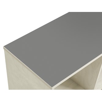 Kubus 9 rom hvitpigmentert  HT-topplate