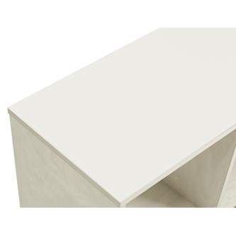 Kubus 9 rom hvitpigmentert  HT-topplate