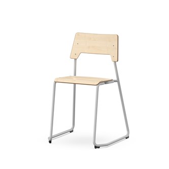 Stol Como FSC meie sh 45 cm medium sete sølv