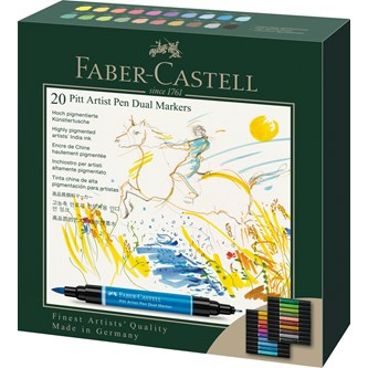 Dobbelspisstusjer Faber Castell 20 stk