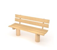 ROBINIA benk med ryggstøtte 1390