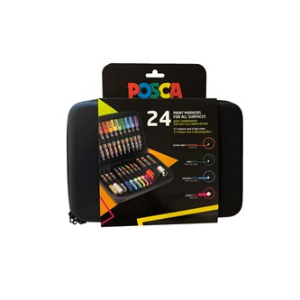 Tusjer Uni Posca i veske 24 stk