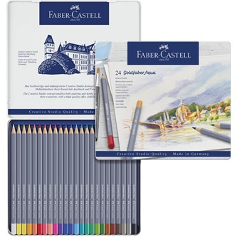 Akvarellfargeblyanter Faber Castell 24 stk