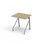 Bord Altudo FSC HT 70x60xh72 cm sølv