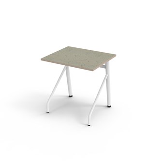 Bord Altudo akustikk linoleum 70x60xh72 cm hvit