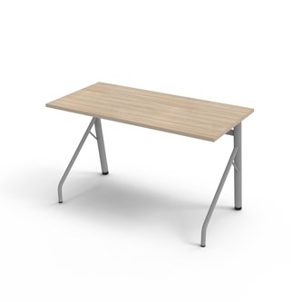 Bord Altudo FSC akustikklaminat 120x60xh72 cm sølv