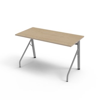 Bord Altudo FSC akustikklaminat 120x60xh72 cm sølv
