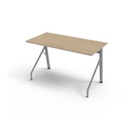 Bord Altudo FSC akustikklaminat 120x60xh72 cm sølv