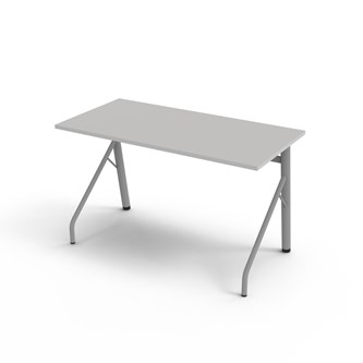 Bord Altudo FSC akustikklaminat 120x60xh72 cm sølv