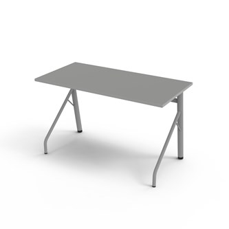 Bord Altudo FSC akustikklaminat 120x60xh72 cm sølv