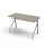 Bord Altudo akustikk linoleum 120x60xh72 cm sølv
