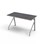 Bord Altudo akustikk linoleum 120x60xh72 cm sølv