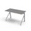 Bord Altudo akustikk linoleum 120x60xh72 cm sølv
