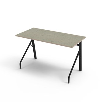 Bord Altudo akustikk linoleum 120x60xh72 cm svart