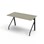 Bord Altudo akustikk linoleum 120x60xh72 cm svart