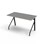 Bord Altudo akustikk linoleum 120x60xh72 cm svart