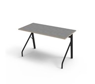 Bord Altudo akustikk linoleum 120x60xh72 cm svart