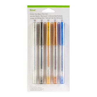 Cricut Maker Glitter Gel Pen Set 5 stk
