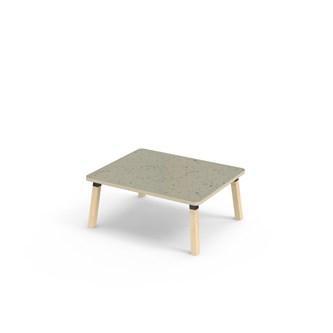 Bord Helmi linoleum 100x80 cm svart mansjett