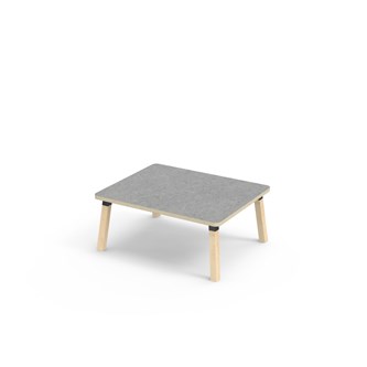 Bord Helmi linoleum 100x80 cm svart mansjett