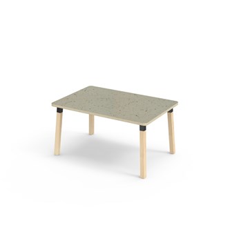 Bord Helmi linoleum 120x80 cm svart mansjett