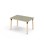 Bord Helmi linoleum 120x80 cm svart mansjett