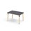 Bord Helmi linoleum 120x80 cm svart mansjett