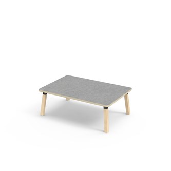 Bord Helmi linoleum 120x80 cm svart mansjett