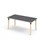 Bord Helmi linoleum 160x80 cm svart mansjett