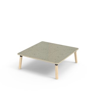 Bord Helmi linoleum 120x120 cm svart mansjett