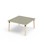 Bord Helmi linoleum 120x120 cm svart mansjett