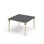 Bord Helmi linoleum 120x120 cm svart mansjett