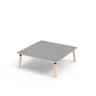 Bord Helmi linoleum 120x120 cm svart mansjett