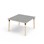 Bord Helmi linoleum 120x120 cm svart mansjett