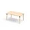 Bord Helmi akustikklaminat 140x80 cm svart mansjett