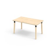 Bord Helmi akustikklaminat 140x80 cm svart mansjett