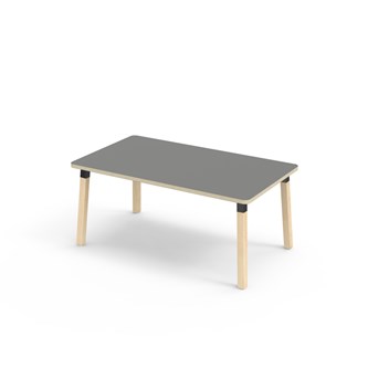 Bord Helmi akustikklaminat 140x80 cm svart mansjett