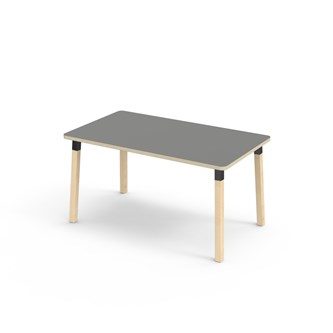 Bord Helmi akustikklaminat 140x80 cm svart mansjett