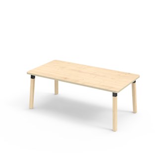 Bord Helmi akustikklaminat 160x80 cm svart mansjett