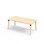 Bord Helmi akustikklaminat 160x80 cm svart mansjett