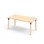 Bord Helmi akustikklaminat 160x80 cm svart mansjett