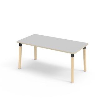 Bord Helmi akustikklaminat 160x80 cm svart mansjett