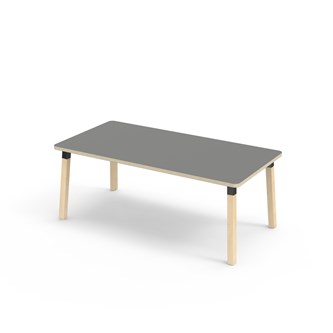 Bord Helmi akustikklaminat 160x80 cm svart mansjett