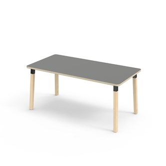 Bord Helmi akustikklaminat 160x80 cm svart mansjett
