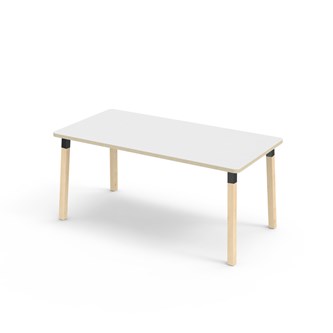 Bord Helmi akustikklaminat 160x80 cm svart mansjett