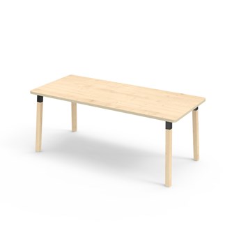 Bord Helmi akustikklaminat 180x80 cm svart mansjett