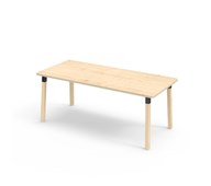 Bord Helmi akustikklaminat 180x80 cm svart mansjett