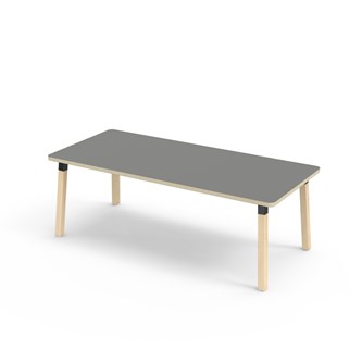 Bord Helmi akustikklaminat 180x80 cm svart mansjett
