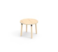 Bord Helmi laminat Ø90 cm svart mansjett