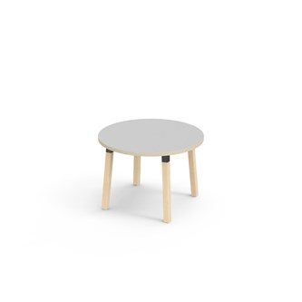 Bord Helmi laminat Ø90 cm svart mansjett